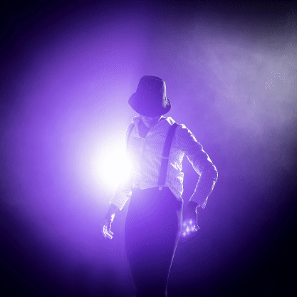 Jazz Dancer in purple haze